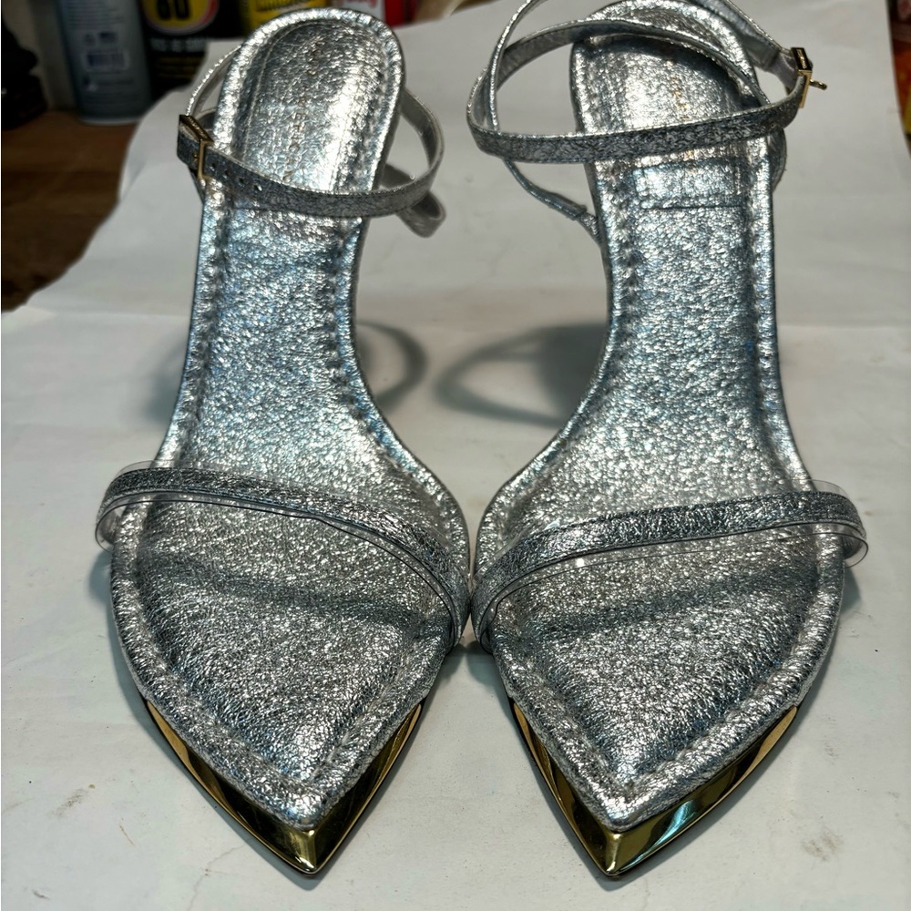 Sexy Gold Tip High Heels